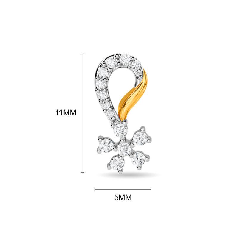 Kisna 14K Yellow Si Diamond Gold Earrings For Women | Marika