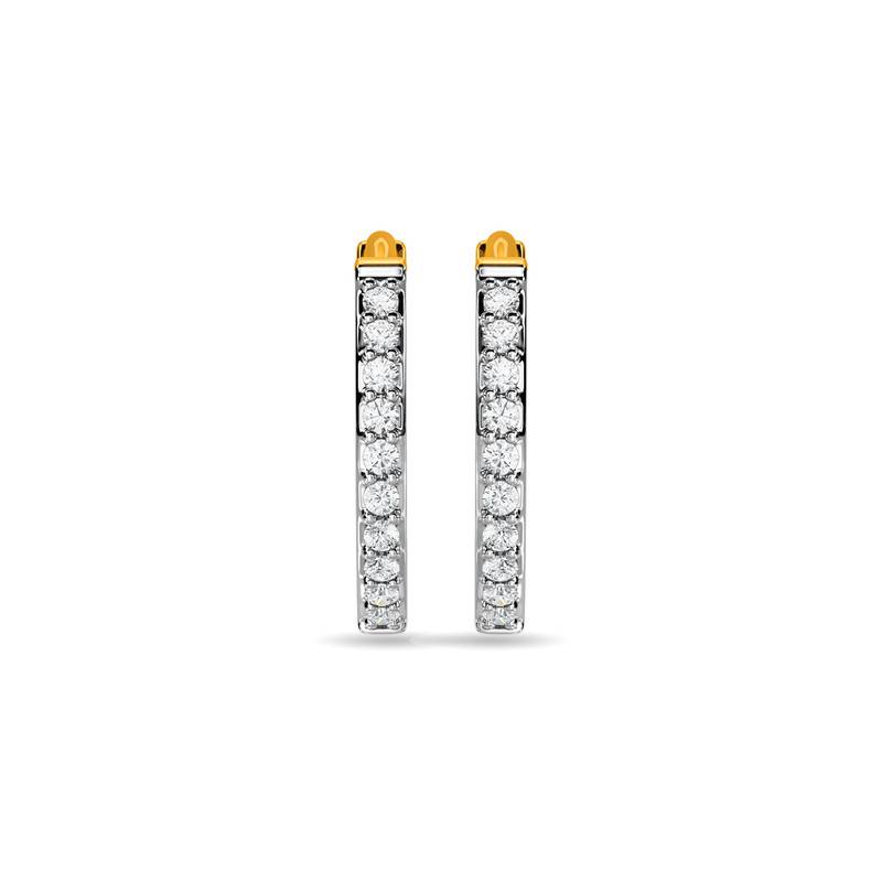 Kisna 14K Yellow Si Diamond Gold Earrings For Women | Zuanna