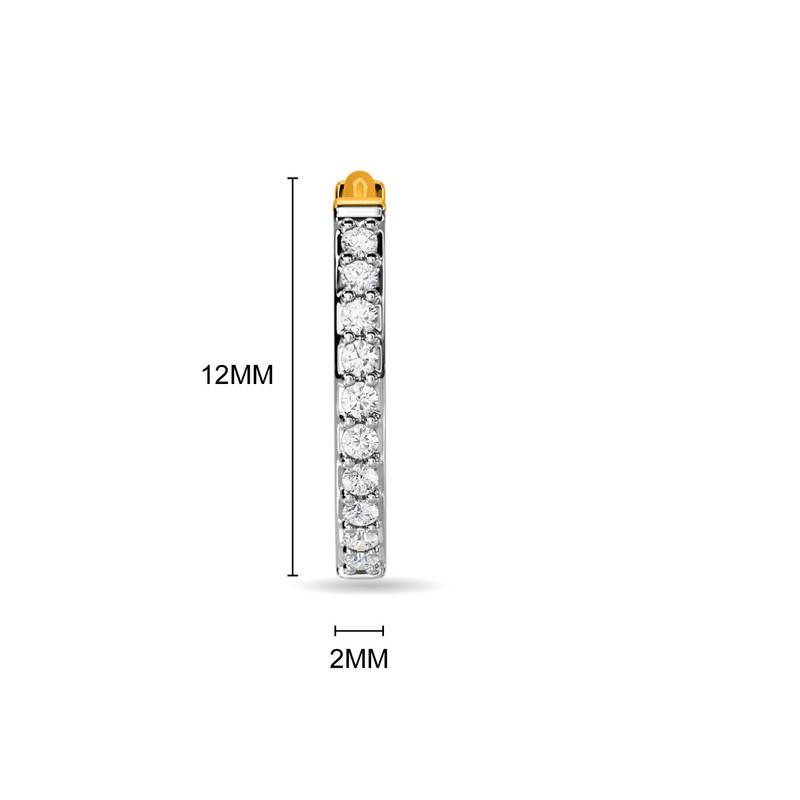 Kisna 14K Yellow Si Diamond Gold Earrings For Women | Zuanna