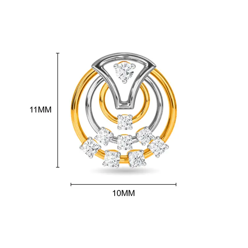 Kisna 14K Yellow Si Diamond Gold Earrings For Women Brynlee Kisna