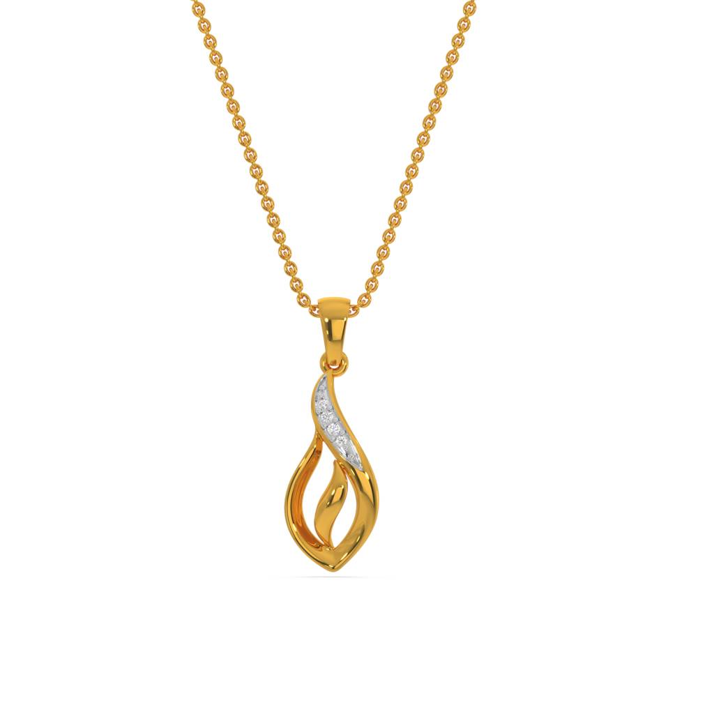 Kisna 14K Yellow Gold Twilight Diamond Pendant Kisna 14K Yellow