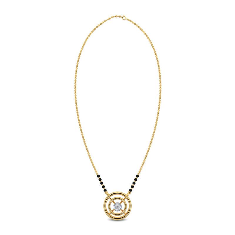 Kisna 14K Yellow Si Diamond Gold Mangalsutra For Women | Shaleena