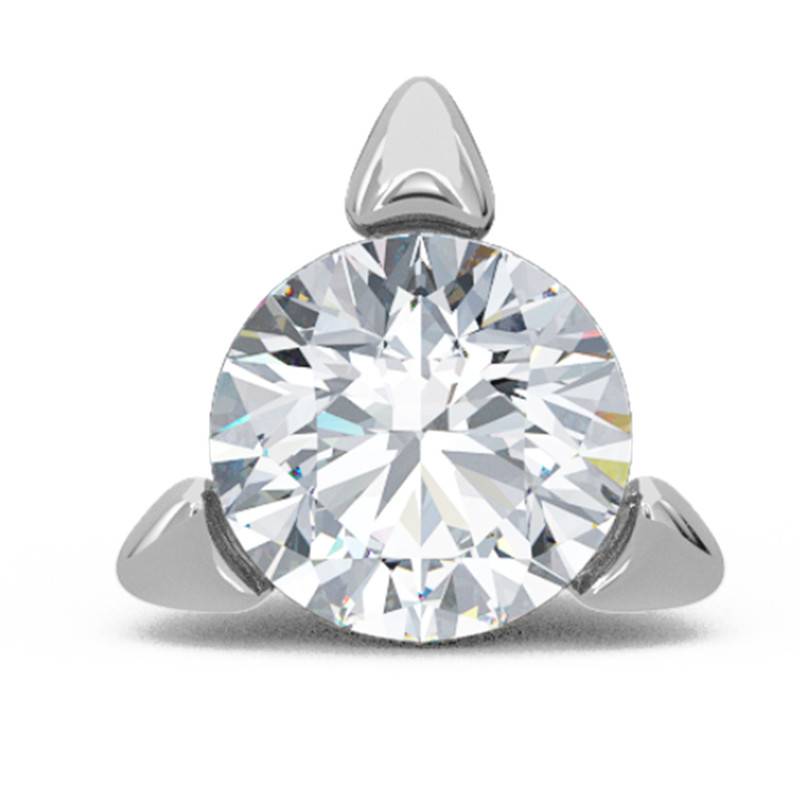 Kisna 14K Yellow Si Diamond Gold Nose Pin For Women | Driti