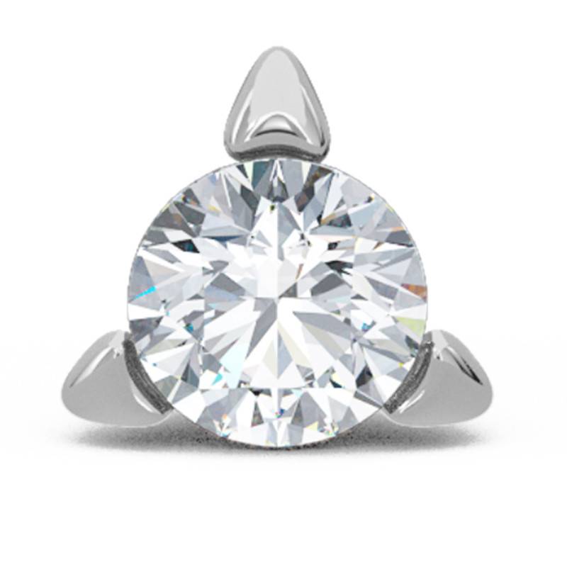 Kisna 14K Yellow Si Diamond Gold Nose Pin For Women | Miana
