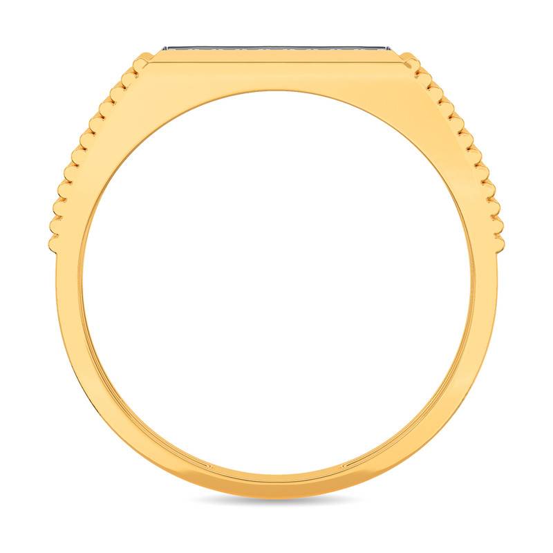 Kisna 14K Yellow Si Diamond Gold Rings For Men | Classic