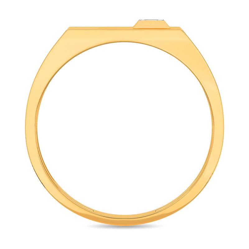 Kisna 14K Yellow Si Diamond Gold Rings For Men | The Confident Male