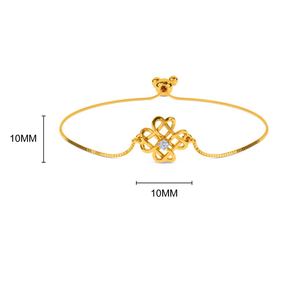 Kisna 14K Yellow Gold Amelia Diamond Bracelet : W70033