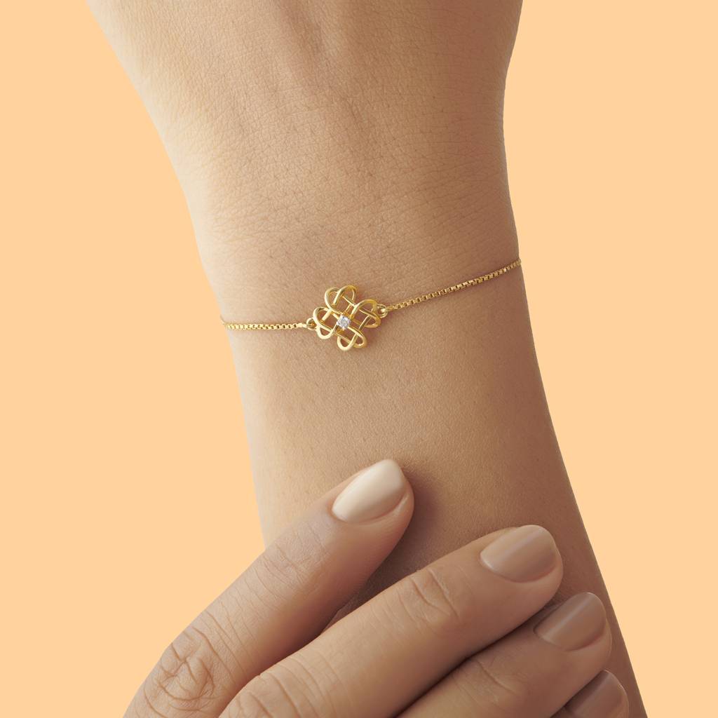 Kisna 14K Yellow Gold Amelia Diamond Bracelet : W70033