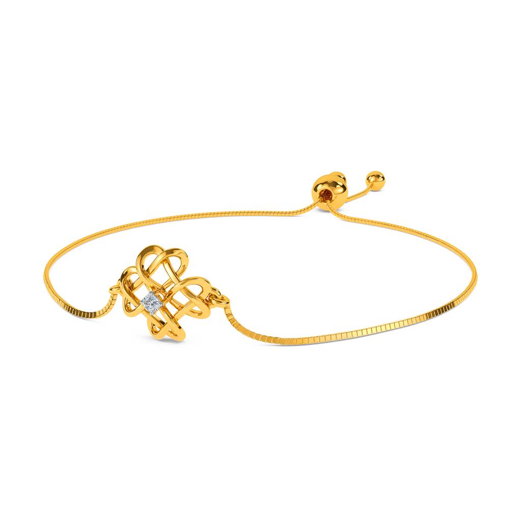 Kisna 14K Yellow Gold Amelia Diamond Bracelet : W70033