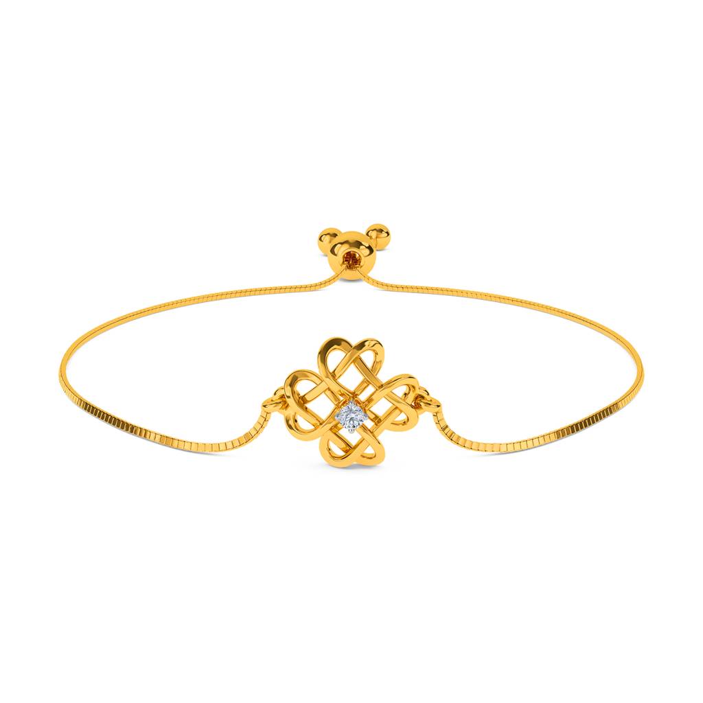 Kisna 14K Yellow Gold Amelia Diamond Bracelet : W70033