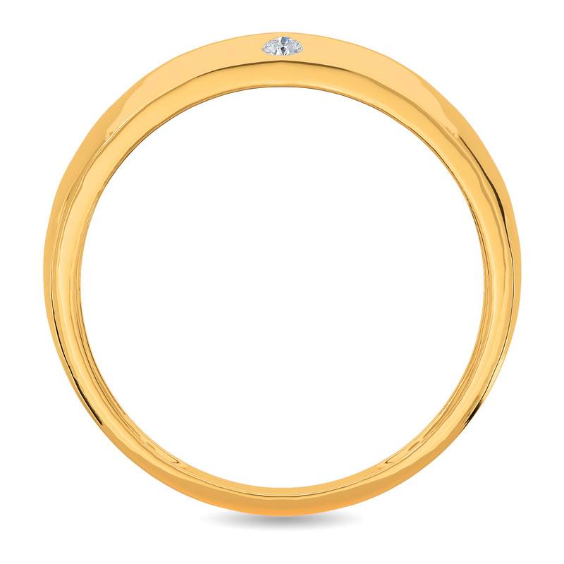 Kisna 14K Yellow Si Diamond Gold Rings For Men | Dhruv