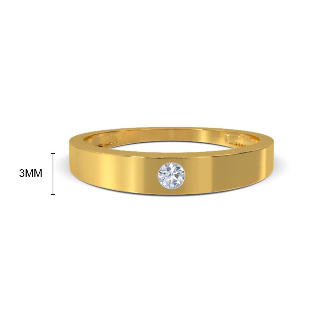 Kisna 14K Yellow Gold Shelly Diamond Ring For Her For Women : W90030L