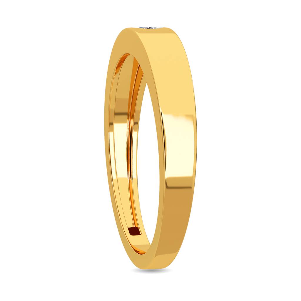 Kisna 14K Yellow Gold Shelly Diamond Ring For Her For Women : W90030L