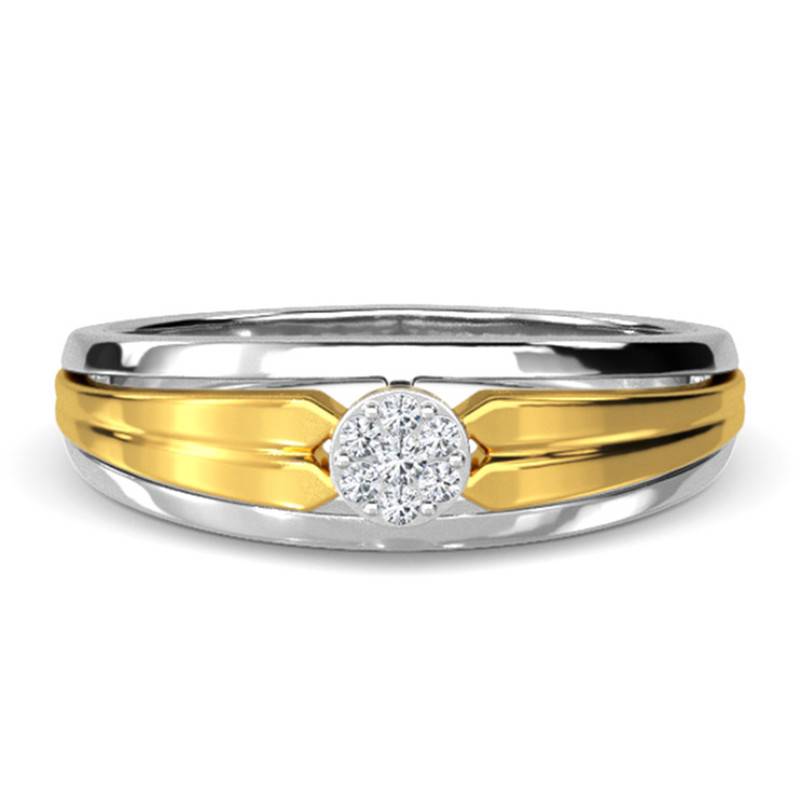 Kisna 14K Yellow Si Diamond Gold Rings For Men | Samuel