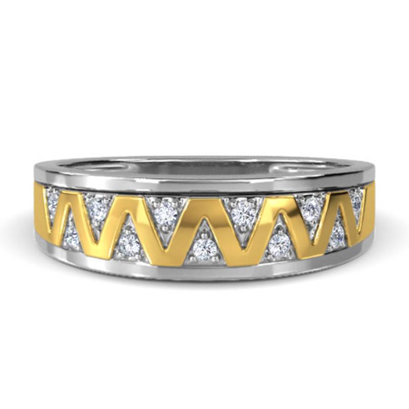 Kisna 14K Yellow Si Diamond Gold Rings For Men | Joseph