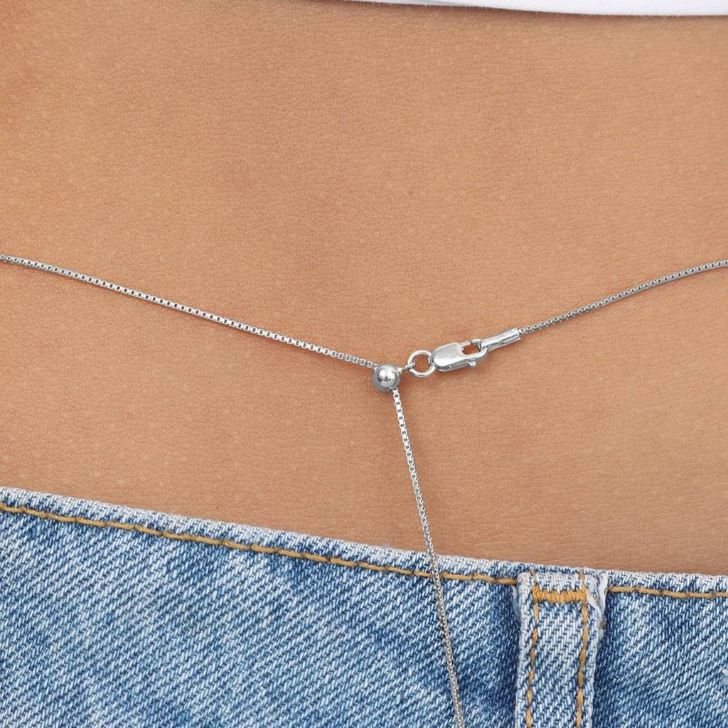 Zavya 925 Pure Silver Rhodium Plated Waist Chain · Eternz