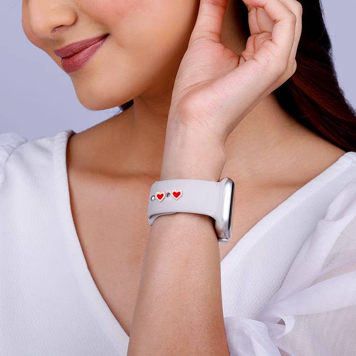 Giva 925 Rose Gold Tender Heart Watch Pins | Gifts For Women And Girls | With Certificate Of Authent : WC011WC011