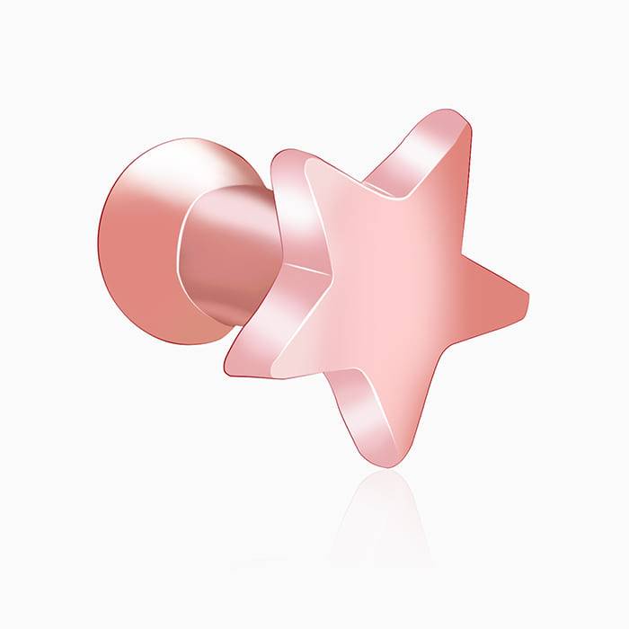 Giva 925 Rose Gold Sweet Star Watch Pins | Gifts For Women And Girls | With Certificate Of Authentic : WC012WC012