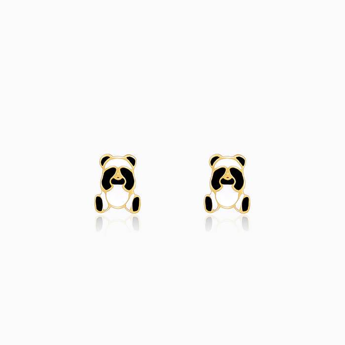 Giva 925 Sterling Silver Golden Peek-A-Boo Panda Watch Pins- Fits In Bracelet, Pendant And : WC015WC015