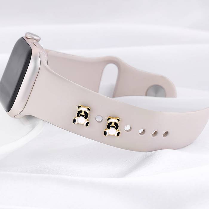 Giva 925 Sterling Silver Golden Peek-A-Boo Panda Watch Pins- Fits In Bracelet, Pendant And : WC015WC015