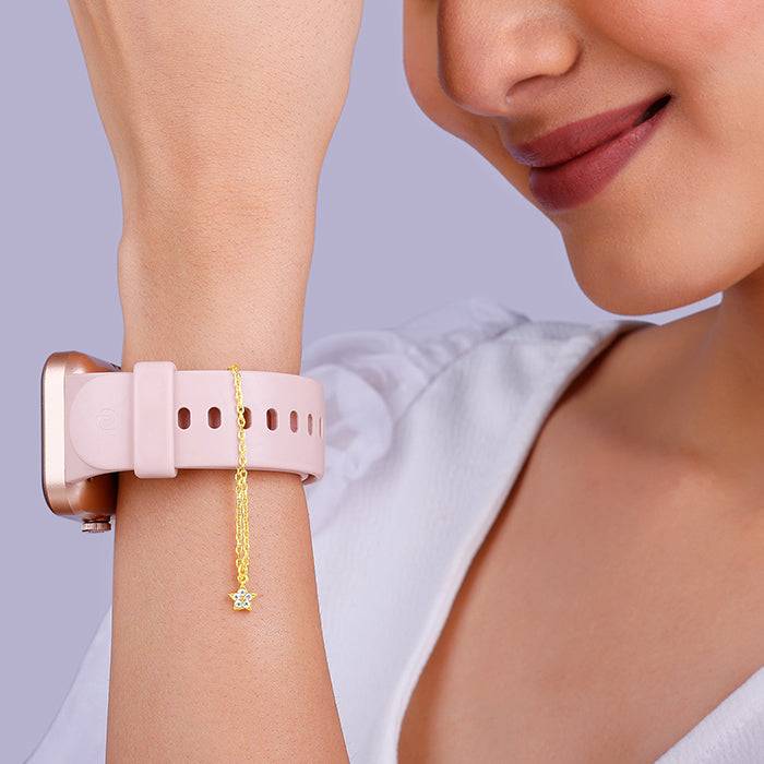 Giva 925 Golden Star Delight Watch Charm - Without Chain, Fits In Bracelet, Pendant And Necklace | Gifts For W : WC018