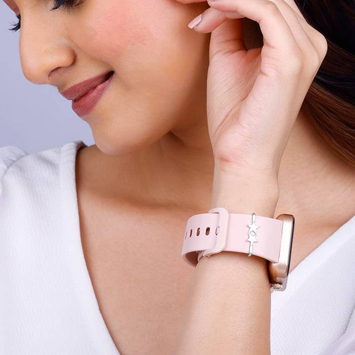 Giva 925 Silver Twin Stars Watch Band | Gifts For Women And Girls | With Certificate Of Au : WC022