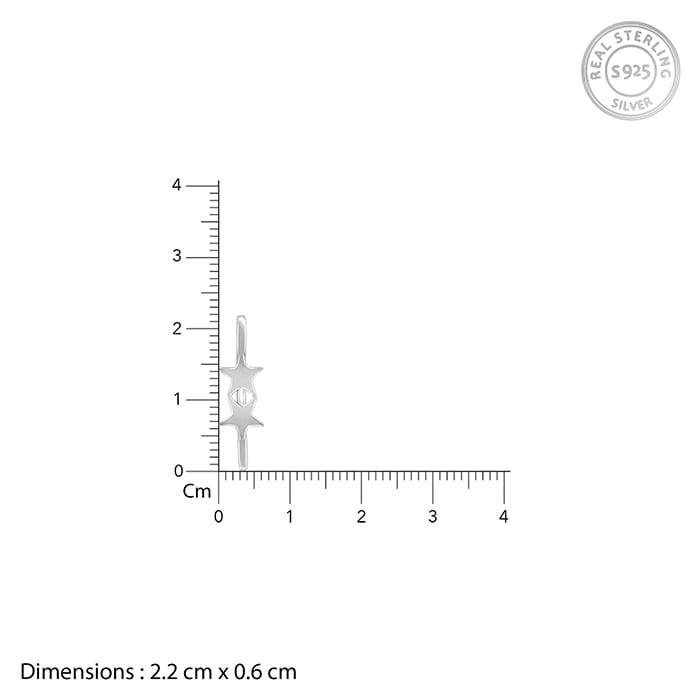 Giva 925 Silver Twin Stars Watch Band | Gifts For Women And Girls | With Certificate Of Au : WC022