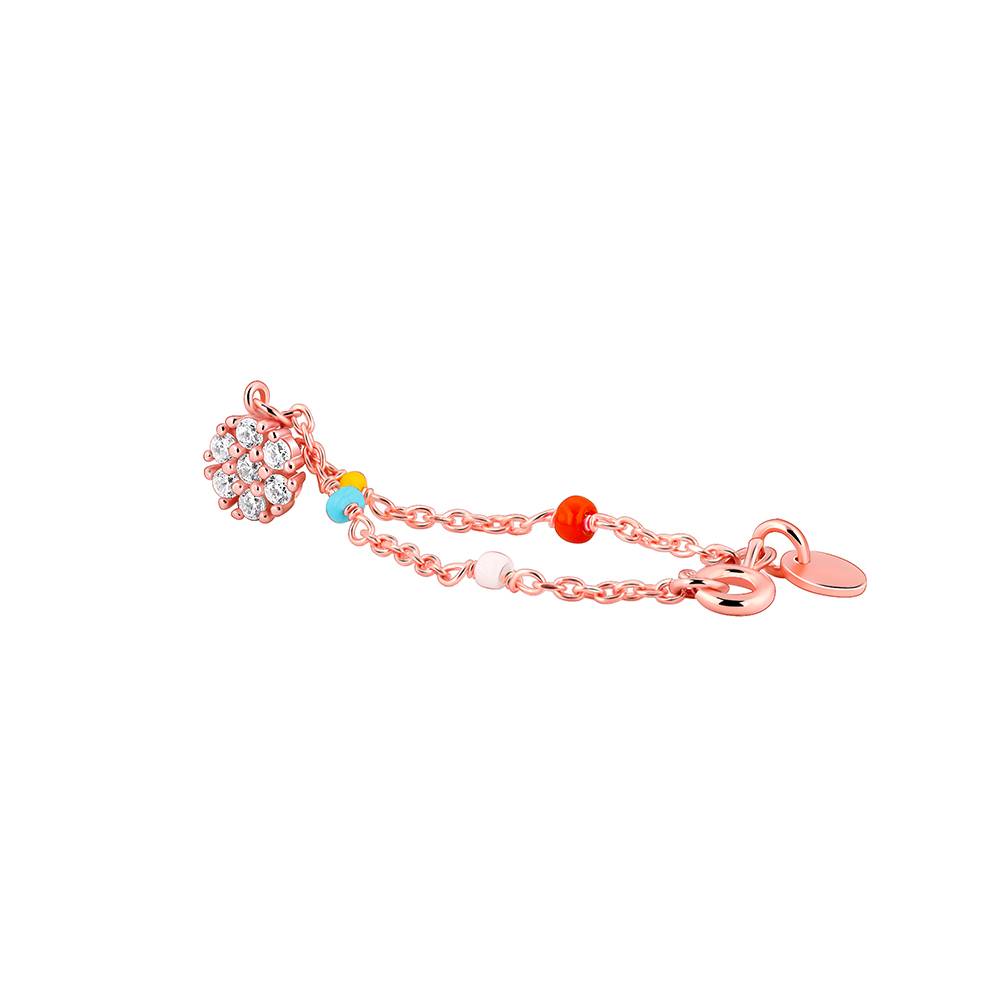 925 Silver Rose Gold Dahlia Watch Charm,Adjustable : WC028
