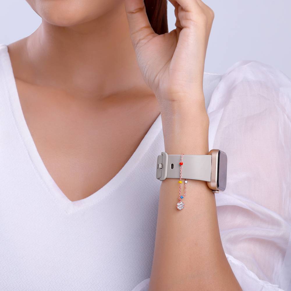 925 Silver Rose Gold Dahlia Watch Charm,Adjustable : WC028