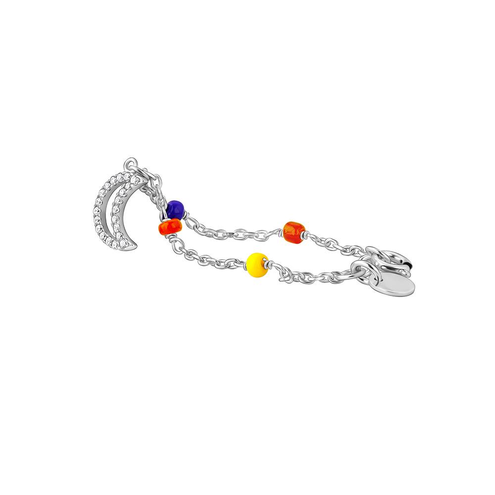 Giva 925 Silver Sparkling Moon Watch Charm,Adjustable : WC030