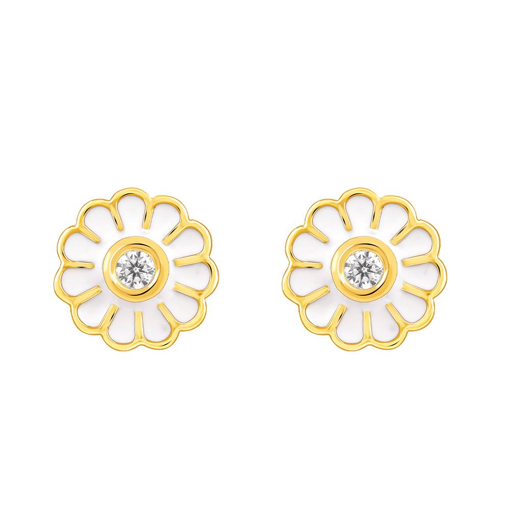 925 Silver Golden Cute Daisy Watch Pins : WC031WC031