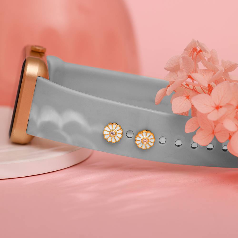 925 Silver Golden Cute Daisy Watch Pins : WC031WC031