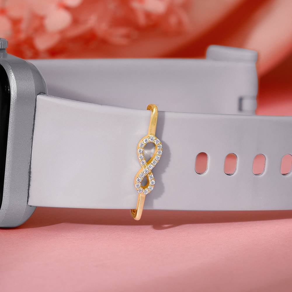 Giva 925 Silver Golden Infinity Watch Band,Adjustable Sterling  Silver Adjustable Yellow Gold