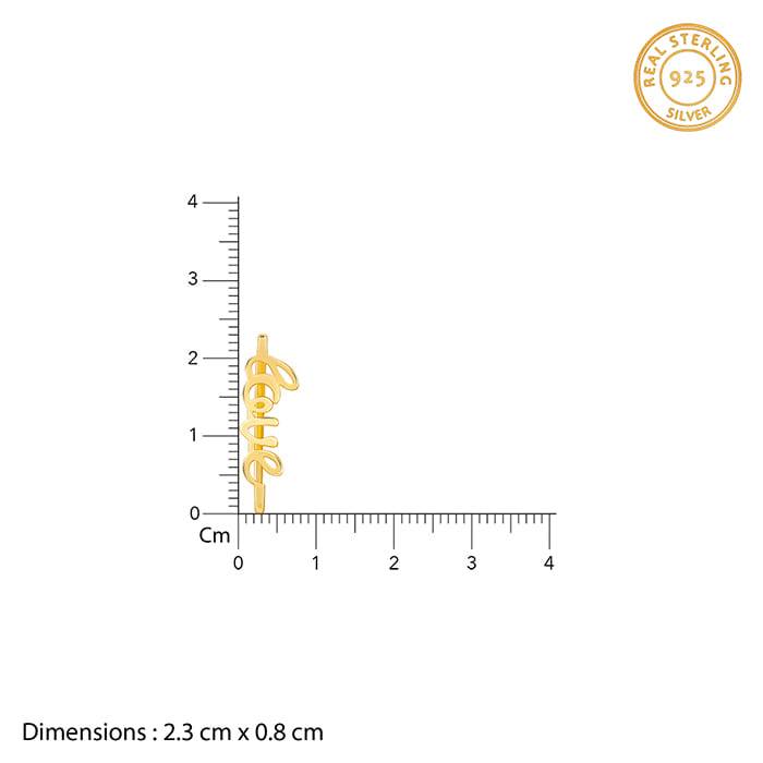 Giva 925 Silver Golden Love Watch Band,Adjustable | Gifts For Women And Girls | With Certi : WC033