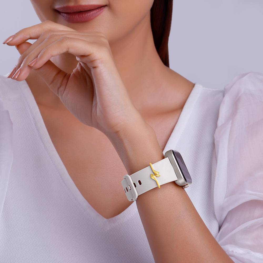925 Silver Golden Hug Watch Band : WC034