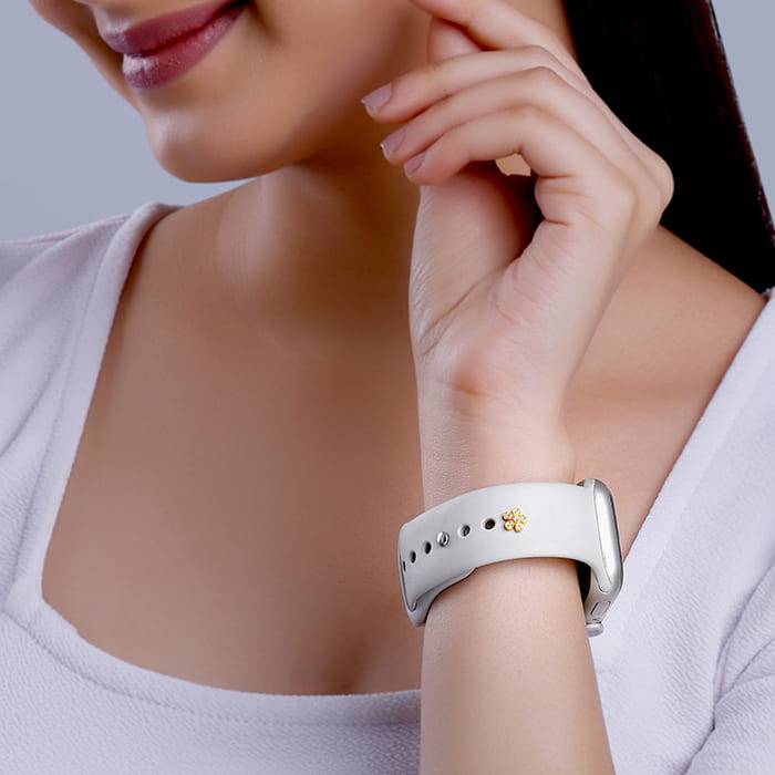Giva 925 Silver Golden Floral Watch Pins,Adjustable | Gifts For Women And Girls | With Cer : WC035WC035