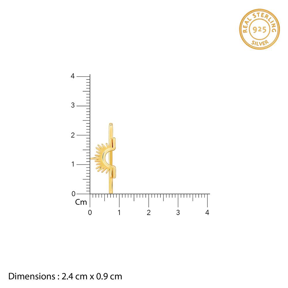 Giva 925 Silver Golden Aztec Watch Band,Adjustable : WC038