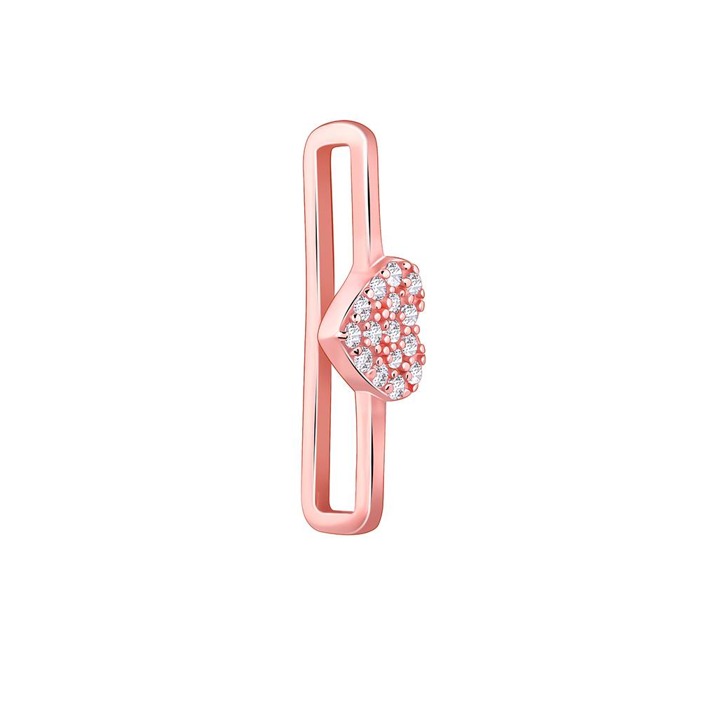 Giva 925 Silver Rose Gold Love Watch Band,Adjustable : WC048