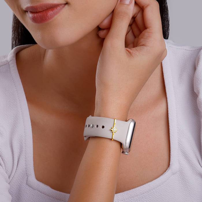 Golden Sparkle Watch Band- Without Chain, Adjustable | Gifts For Women And Girls | With Ce : WC049