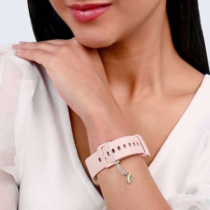 Giva 925 Sterling Silver Be A Rainbow Watch Charm- Without Chain, Fits In Bracelet, Pendan : WC04