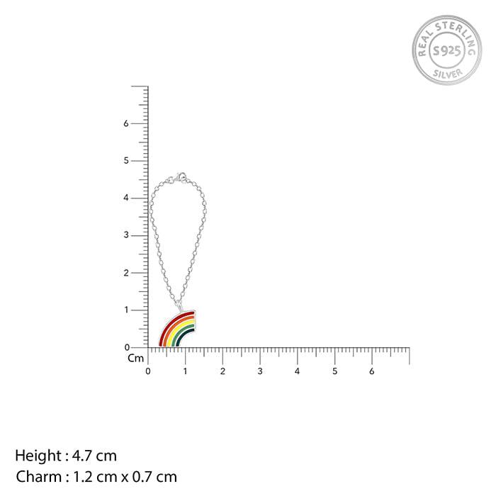 Giva 925 Sterling Silver Be A Rainbow Watch Charm- Without Chain, Fits In Bracelet, Pendan : WC04