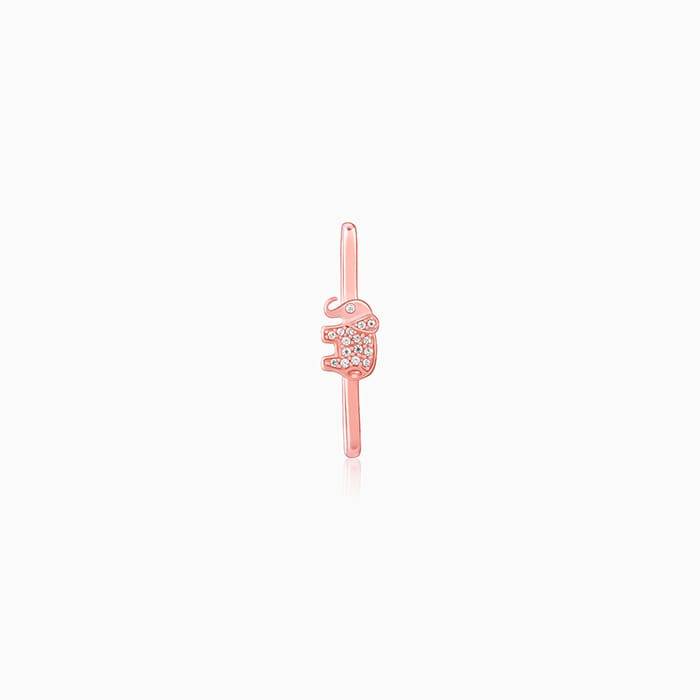 Giva 925 Silver Rose Gold Elephant Watch Band,Adjustable | Gifts For Women And Girls | Wit : WC052