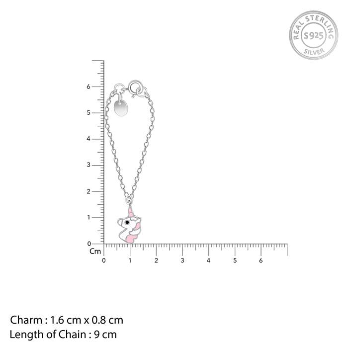 Giva 925 Sterling Silver Pretty Unicorn Watch Charm- Fits In Bracelet, Pendant And Necklac : WC08