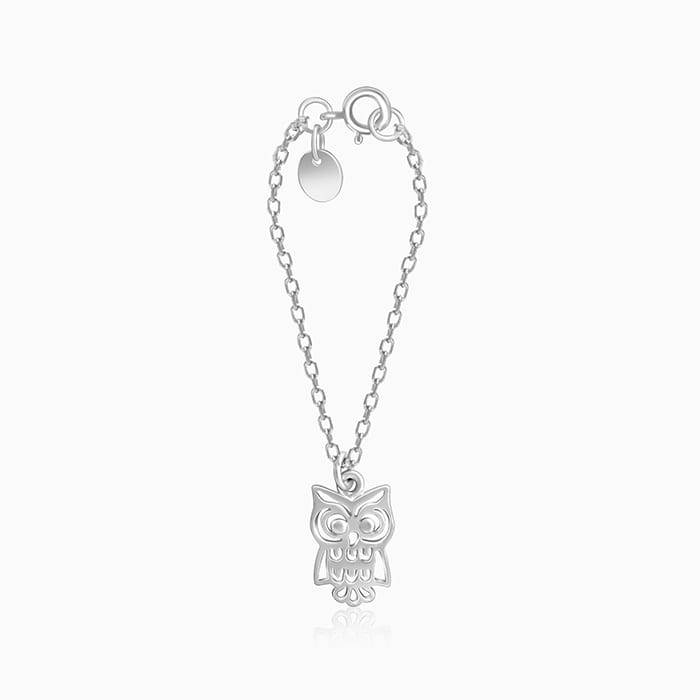 Giva 925 Silver Curious Owl Watch Charm - Without Chain, Fits In Bracelet, Pendant And Necklace | Gi : WC09