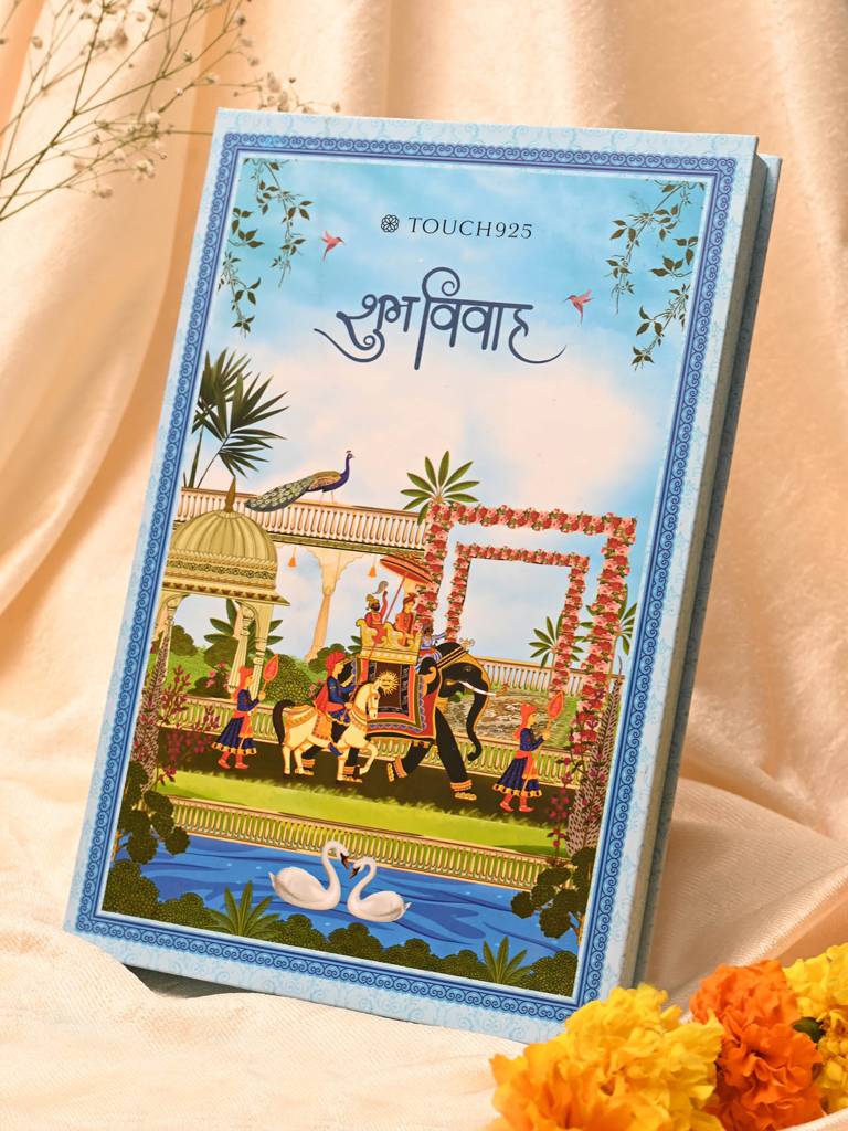 Satya Padi Wedding 999 Silver Coin Box (5 Coins) : WCB55