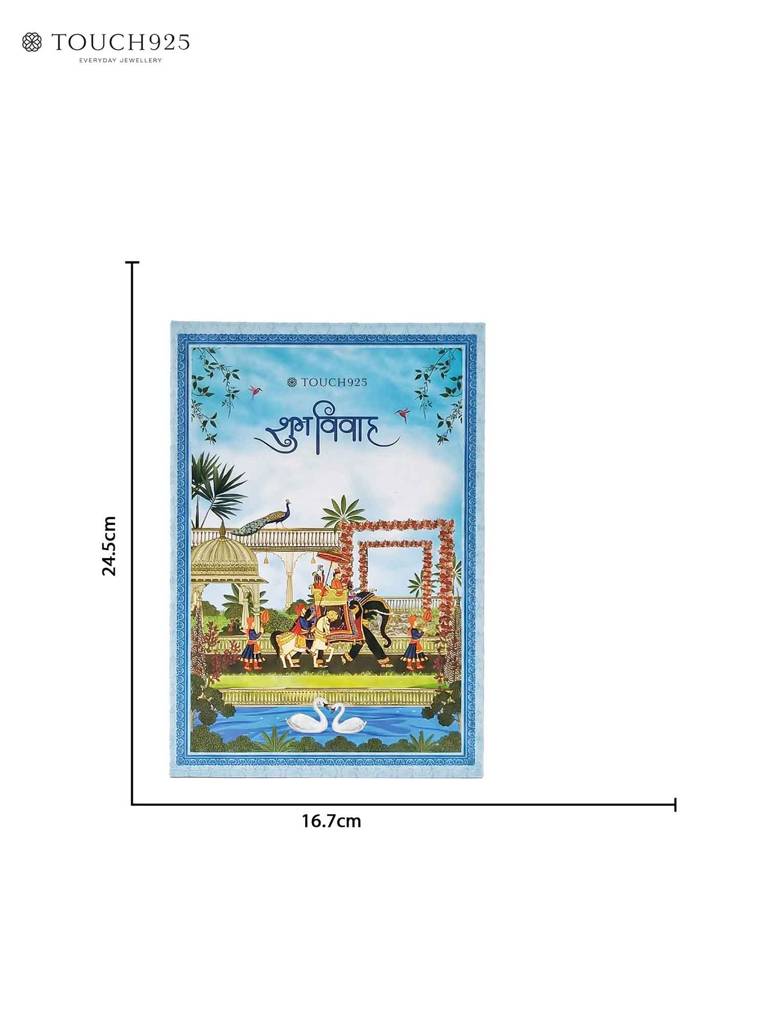 Satya Padi Wedding 999 Silver Coin Box (5 Coins) : WCB55