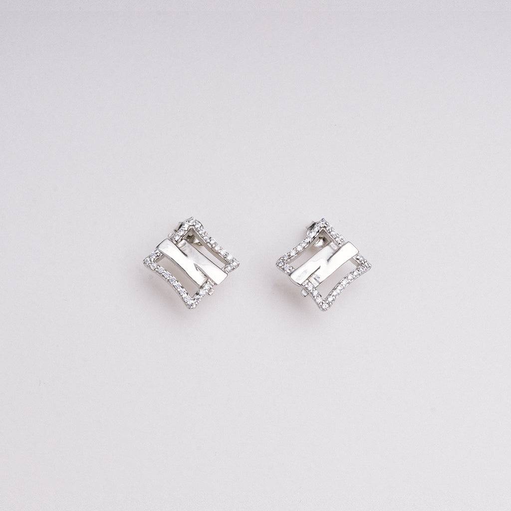 Square Radiance Stud Earrings