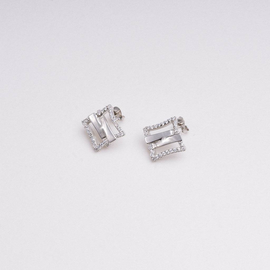 Square Radiance Stud Earrings
