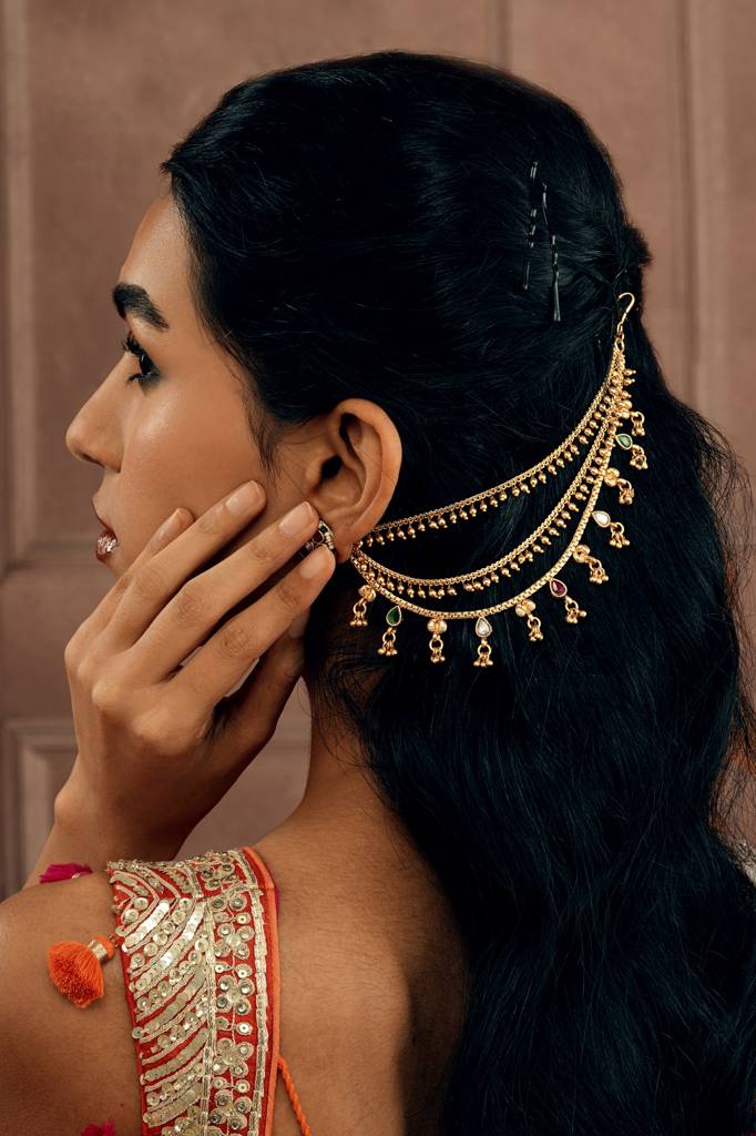 Golden Ghungroo Symphony Ear Chain : WFAE138