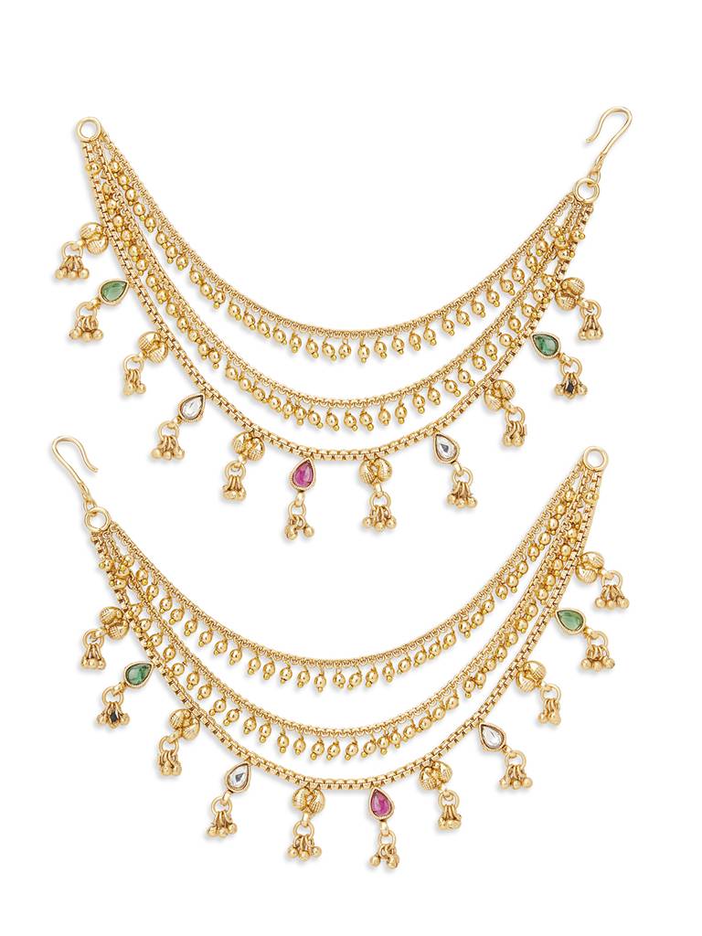 Golden Ghungroo Symphony Ear Chain : WFAE138